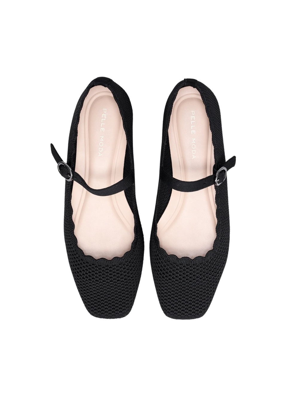 NWT Pelle Moda Daely Mary Jane Flat - Black Knit